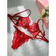 thumbnail image 2 of Red Exquisite Lace Lingerie Set (RED, M), 2 of 3