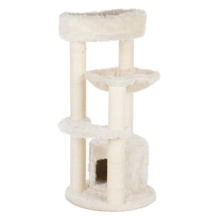 UPC: 4011905445472 | TRIXIE Baza Junior Jute & Plush 3-Level 39 Cat Tower Scratching Posts and Condo Cream