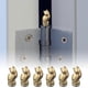 thumbnail image 1 of 6pc Magnetic Cat Hinge Heads Decorative Toppers, Cute Kitten Figurine Door Hinge Toppers, Fun Home Decoration for Doors & Cabinets, 1 of 5