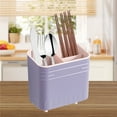 thumbnail image 4 of Commercial Stainless Steel Cutlery Organizer | Plastic Utensil Holder with Drain Holes | Knife Fork Straw Storage Bin for Kitchen Bar Restaurant Use, 4 of 6