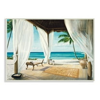 Stupell Industries Beach Resort Ocean Sea Landscape Painting Wall Plaque by Jacob Reed