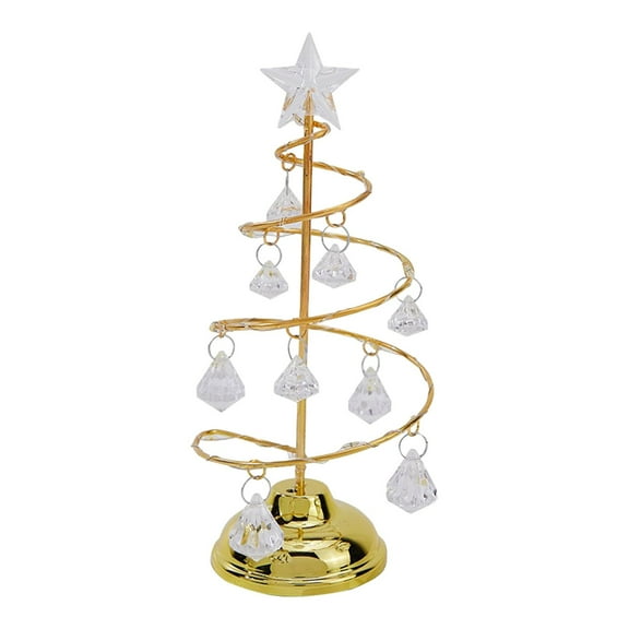 Prelit Mini Xmas Tree,Small Christmas Tree With Lights, Table Top Pre Lit Artificial Mini Christmas Tree, LED Glass Skinny Desktop Decor, Christmas Decorations For Kitchen Office(Pink 26CM)