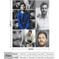 thumbnail image 2 of Cool #7 Jamie Dornan Blanket Ultra Soft Flannel Fleece Blanket Stylish Bedroom Living Room Sofa Warm Blanket All Season Use 40""*50"" （100 * 130cm）, Style-11, 2 of 6