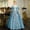 Light Blue, variant on Women's Plus Size Gothic Medieval Dress – Vintage Renaissance Ball Gown with Lace Trim – Corset Style A Line Party Dress for Halloween – Sizes S-XXXXXL