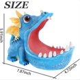 thumbnail image 3 of Riforla Dinosaur Candy Tray: Resin Sculpture for Home Novelty Display Dish Organizer And Desktop Ornament Blue, 3 of 4