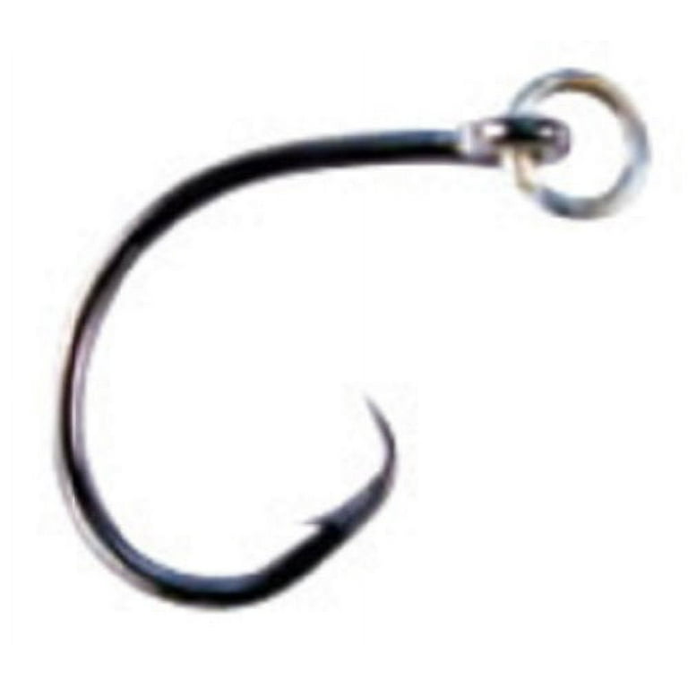 Mustad UltraPoint R39942BLN Demon Perfect Offset Circle Fishing Hook (Pack  of 7), Black Nickel, Size 1/0 