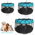 thumbnail image 5 of Portable Pet Playpen for Dog Cat Puppy, Apphome Foldable Pop-up Dog Kennel Tent for Indoor Outdoor Travel Camping Use, Large Size 45"x23", 5 of 8