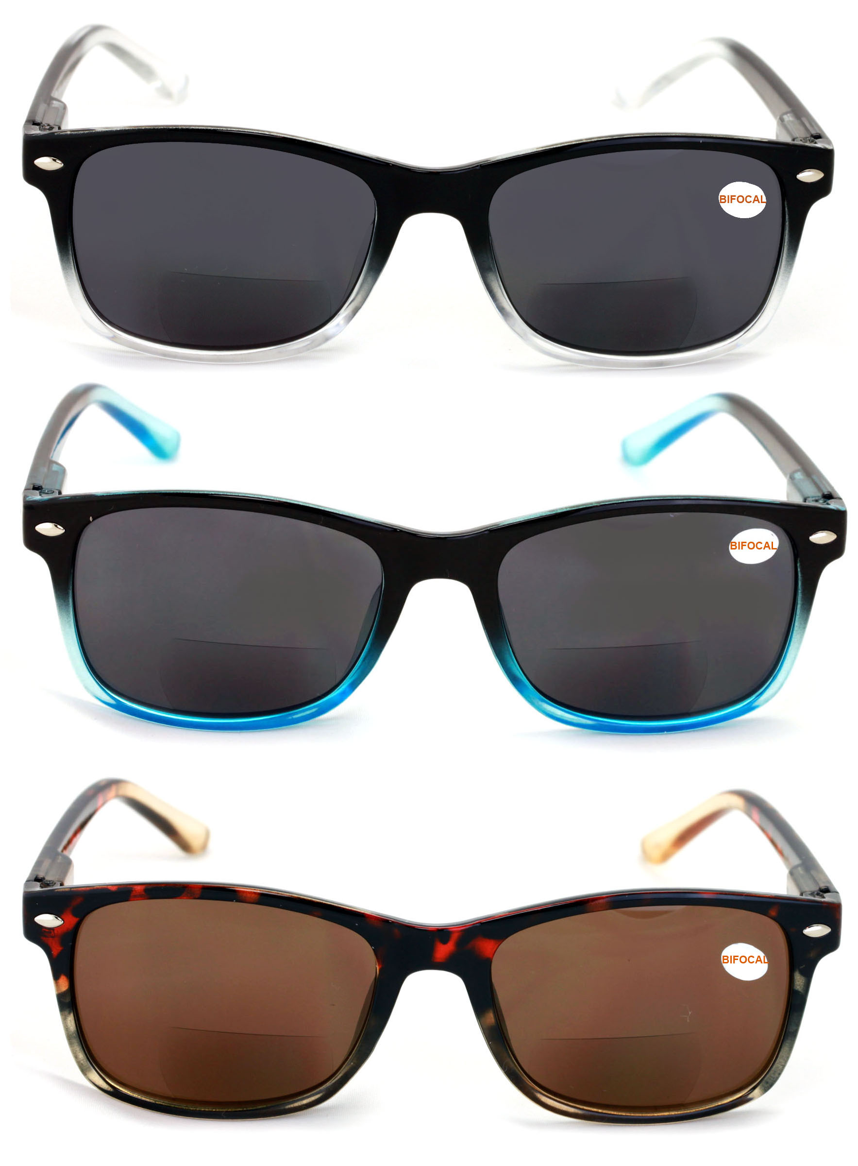 V.W.E. Bifocal Reading Sunglasses, 3-Pack photo 3