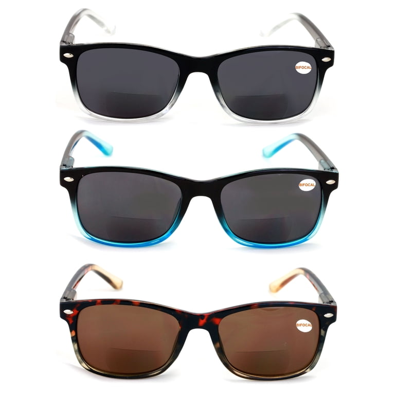 3 Pairs Bifocal Sunglasses with UV Protection - Outdoor  display picture 1