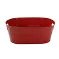 thumbnail image 2 of SCZ Cubos de hielo de metal galvanizado, cubos de hielo grandes de 4 galones para fiestas, bañera para bebidas de vino con asa de transporte para el hogar/bar, cerveza, champán, 2 of 5