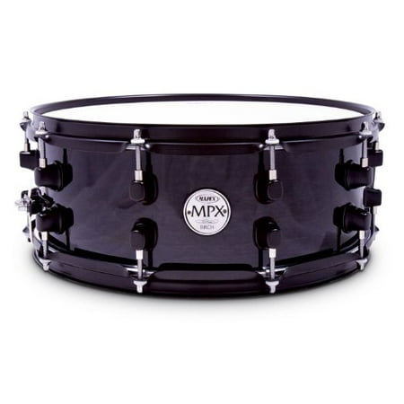 - Mapex MPBC4550BMB All Birch Snare Drum with Transparent Black Lacquer Finish