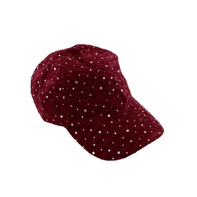 Casquette de Baseball à Paillettes - Marron