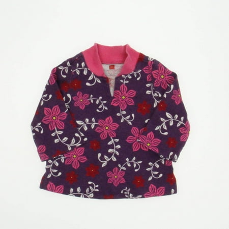 

Pre-owned Tea Girls Purple | Pink Long Sleeve Shirt size: 6-12 Months