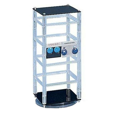 Small Rotating Jewelry Card Display - 5W x 5"D x 13"H - Holds 32 2"W Earring Cards