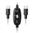 thumbnail image 4 of 2X Câble Adaptateur USB MIDI, USB Type A Mâle vers MIDI Din 5 Broches Interface avec Indicateur LED pour Clavier de Musique, 4 of 6