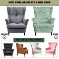 thumbnail image 6 of Qpednta Green Damask Wingback Chair Covers Polyester Non Slip Furniture Protector 2-Pack Wing Chair Cover Elastic Washable Armchair Slipcover for Hotel, 6 of 7