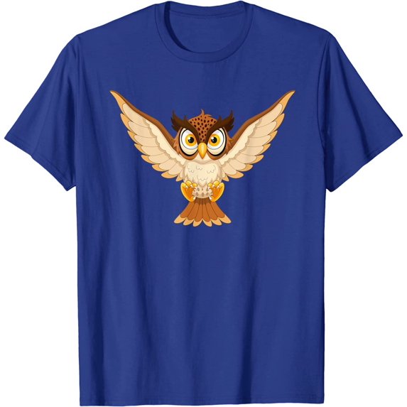 Cute Cool Flying Owl Bird of Night Hooter Owlet Owleez Bird T-Shirt