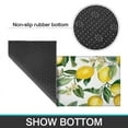 thumbnail image 7 of Lemon Floral Rugs and Mats Non Skid Washable Absorbent Microfiber Soft Kitchen Mat for Floor Set Of 2 Decor Stain Resistant 17"x47"+17"x30", 7 of 7