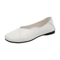 thumbnail image 2 of Purcolt Flats for Women Comfort Casual V-Cut Round Toe Slip On Ballet Shoes Lightweight Soft Sole Dress Shoes for Walking Work Office, 2 of 9