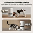 thumbnail image 5 of Petlibro Granary WIFI 2.4g & 5G Automatic Cat & Dog Feeder + 3 Pet Food Desiccant Bags, White, 5-L, 5 of 7
