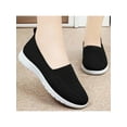 thumbnail image 4 of Gomelly Womens Casual Shoes Mesh Trainers Knit Upper Walking Shoe Comfort Loafers Work Sports Flats Black 9, 4 of 6