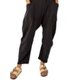 thumbnail image 3 of Keeccty Women Woven Casual Back Zip Pocket Spaghetti Strap Braces Overalls, 3 of 4