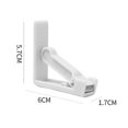 thumbnail image 2 of Set Of 4 White Plastic Tablecloth Clamps With High Tension Adjustable Clamp,table Thickness Approx.4.5cm, 2 of 5