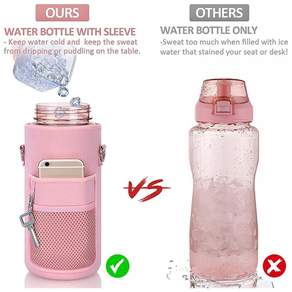Water Bottle Carrier Sleeve Insulated Drink Bottle Holder Case Tote for Kids
