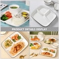 thumbnail image 3 of Ceramic Divided Serving Dish Compartment Dinner Plate Breakfast Food Holder Divided Tableware, 3 of 8