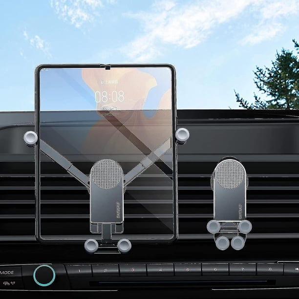 Soporte para teléfono de coche Gravity Compatible con Samsung Galaxy Z Fold 3 5g, soporte para teléfono inteligente con Clip para salida de aire de coche