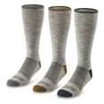 thumbnail image 2 of Guide Gear Men's Merino Wool Blend Lightweight Boot Socks, 3 Pairs Gray Heather MEDIUM, 2 of 3