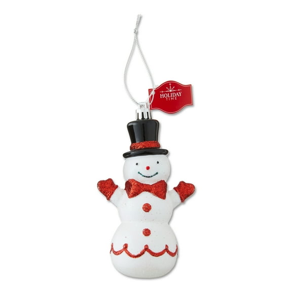 Red and White Standing Snowman Christmas Ornament, 5", by Holiday Time