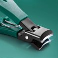 thumbnail image 2 of Nail clipper with wide jaw opening, large opening, nail clipper, stainless steel, toenail clipper, fingernail clipper, green_c*, 2 of 5