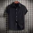 thumbnail image 5 of Hawaiian Shirt For Men, Men's Vintage Button Down Bowling Shirts Short Sleeve Summer Beach ShirtL, 5 of 5