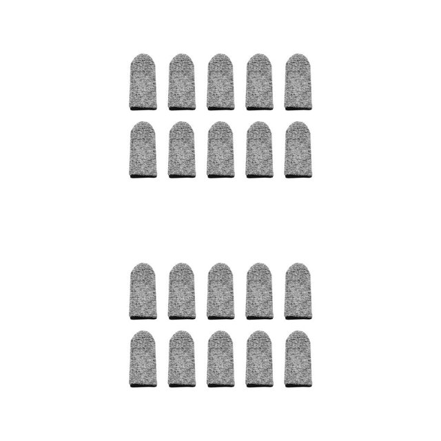 Bearachild Fundas para las yemas de los dedos, protectores de trabajo de seguridad elásticos para esculpir, guantes rebanadores portátiles 10PCS 2piezas