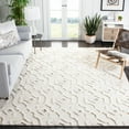 thumbnail image 2 of SAFAVIEH Casablanca Merton Diamond Wool Area Rug, Ivory, 8' x 10', 2 of 8