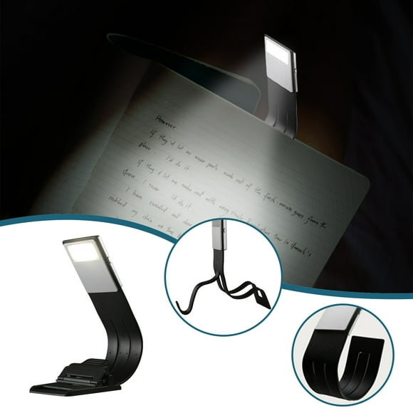 Paletas No Reclamadas Xihbxyly Marcador De Libros Con Luz Luz De Lectura Con Clip Cable Usb Incorporado