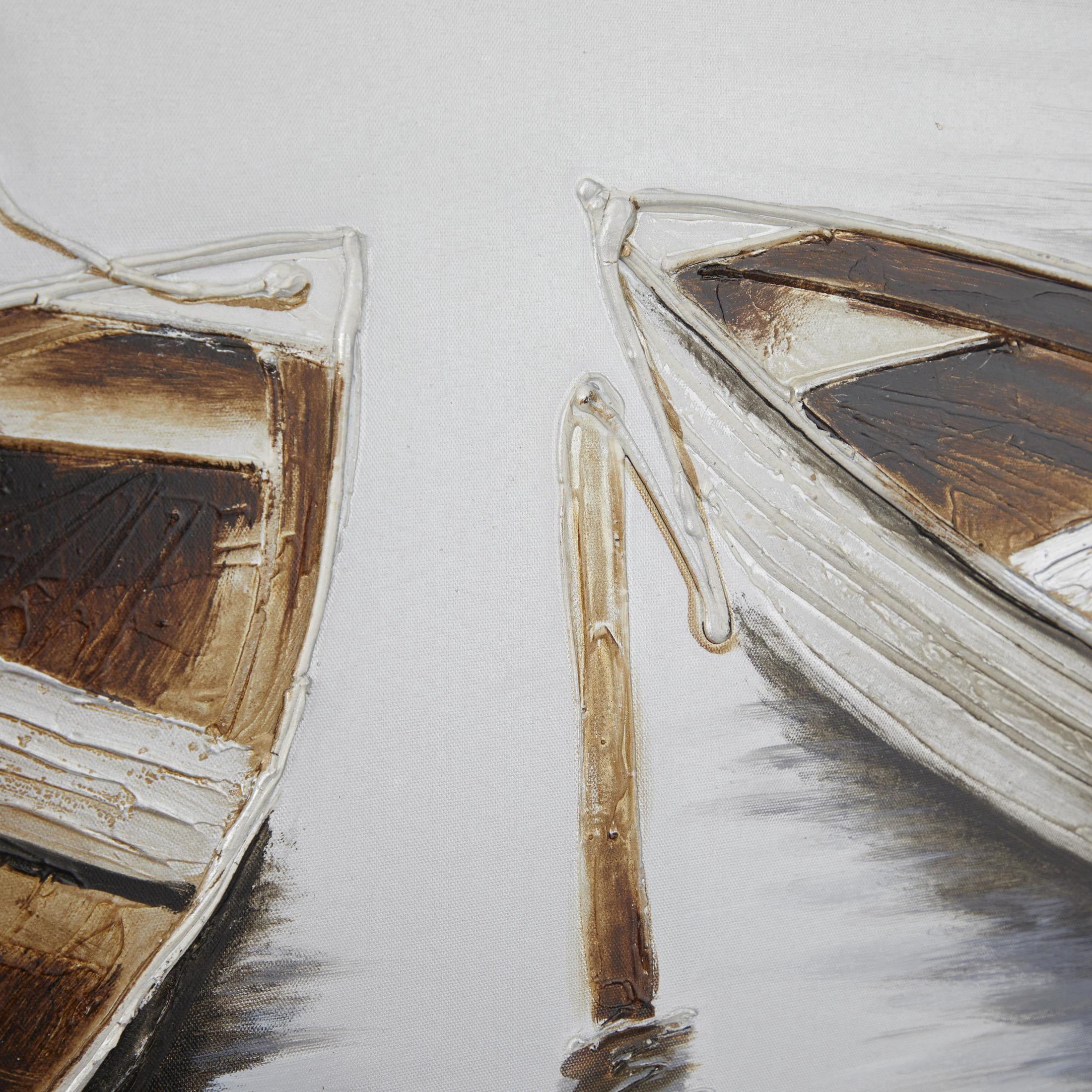 47" x 32" Unframed Sail Boat Wall Art, by DecMode