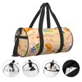 thumbnail image 5 of Gaeub Scandinavian Style Hygge Lightweight Travel Cylinder Bag Gym Tote Bag Sports Training Duffle Bag with Pockets and Straps, 5 of 8