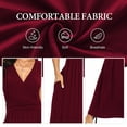 thumbnail image 5 of Asklazy Women Sleeveless Deep V Neck Loose Plain Long Maxi Casual Dress,US Size,L,Wine Red, 5 of 11