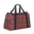 thumbnail image 2 of Kdxio Red Floral Travel Duffel Bag Gym Bag Weekender Travel Bag Gym Bag for Women &Men Airplane Travel Essentials for Flying, 2 of 7