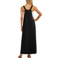thumbnail image 6 of Women Overalls Summer Dress Boho Wide Leg Overalls Casual Loose Rompers with Pockets 2026 Black XL, 6 of 6