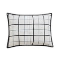 thumbnail image 3 of Mainstays Plaid Pillow Sham, Standard, Black & White, 1 Pack, 3 of 8