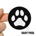 thumbnail image 4 of Paw Print Dog Cat White on Black Planner Calendar Scrapbooking Crafting Stickers, 4 of 7