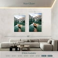 thumbnail image 4 of Elephant Stock Braies Lake Boats Wall Art - Vertical Multi Panel Canvas - Hallway Wall Decor - Transportation Multi Panel - Beige And Orange Decor - 42" x 65", 4 of 8