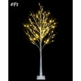thumbnail image 2 of 4FT Lighted Birch Tree for Indoor, White Lighted Trees for Christmas Thanksgiving Halloween, Outdoor LED Lighted Trees, 2 of 11