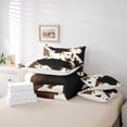 thumbnail image 6 of Homewish Animal Cow Print Twin Bedding Sets 7-Piece for Female Men Adults,Black White Bedding Comforter Set Microfiber,Rustic Farmhouse Breathable Sheet Sets,Lightweight Room Decor,Reversible, 6 of 8