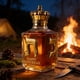 thumbnail image 5 of Botella de whisky de Hanukkah | Decantador de vidrio de 360 ml con detalles en lámina de oro para diseño de menorá y dreidel, 5 of 6
