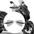 thumbnail image 6 of jiaping 2x Handlebar Wind Deflector Universal Windshield Motorbike Hand Protector Shield Brown and Black, 6 of 9