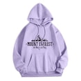 thumbnail image 1 of Wyzesi Fall Sweatshirts for Teens Womens Monogram Print Long Sleeve Drawstring Hooded Sweatshirtpullover Sweatshirts for Women Workwool Sweatshirts Womens, 1 of 7